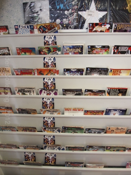B & D Comic Shop wall